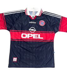 Bayern Munich 1997 1998 1999 Home Shirt Adidas Opel Vintage Jersey Size L