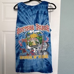 Colortone Daytona Beach Bike Week Tie-Dye Blue Sleeveless T-Shirt Men’s XL