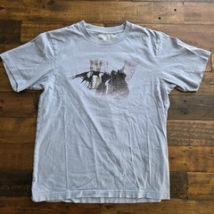 Uniqlo Final Fantasy 9 35TH Anniversary T Shirt Mens Small Blue Video Game Promo