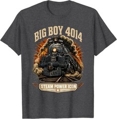 Big Boy 4014 Steam Engine Locomotive Train Vintage Railroad T-Shirt