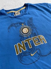Nike FC Inter Soccer Vintage Cotton T-Shirt 00s Size XL