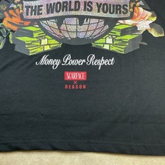 Scarface x Reason T-Shirt XL Money Power Respect Graphic Tee The World Is Yours