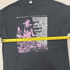Dreary North Fest Shirt Mens XL Black Chicago Music Festival Band Lineup Demon