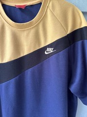 Nike Tri-Color (Amber, Black, Blue) Heavy Short Sleeved Men’s Tee Shirt 46″