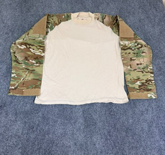 TRU-SPEC Tactical Combat Shirt Mens Tan Camo Cordura Baselayer Ripstop Size L