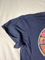 Mr Zogs Sex Wax Logo Print T Shirt Navy Blue Skate Surf Vintage Retro USA M