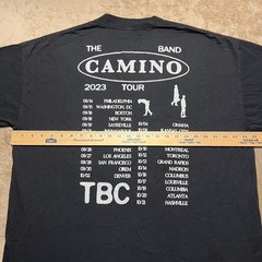 The Band Camino 2023 Tour T Shirt Mens XL Black Los Angeles Apparel Concert Tee