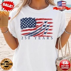 4th of July Shirt Patriotic Jet Fighter Shirt Military Air Force T-Shirt | S-5XL
