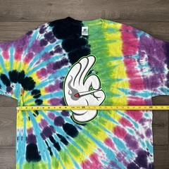 Colortone Tie Dye T Shirt Mens 2XL Multicolor Doobie Joint Graphic