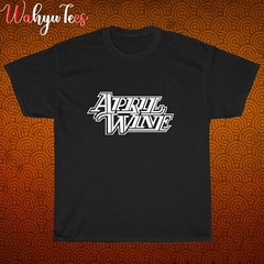 New APRIL WINE Logo Black/Grey/Navy/White Size S-5XL Unisex T-Shirt