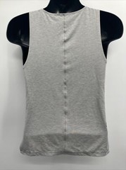 Men’s Casual Solid Grey Tank Top Sleeveless Athletic Tee Shirt Size N/A
