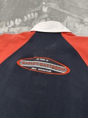 Vintage Harley Davidson Shirt Mens Medium M 100th Motorcycle Polo Biker 90s Y2K