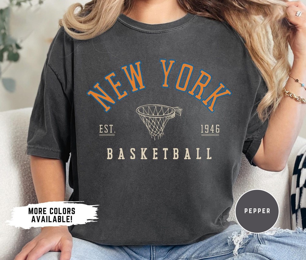 HOT!!! New York Basketball T-Shirt, Knick Basketball Shirt, Retro Knick Fan Gift