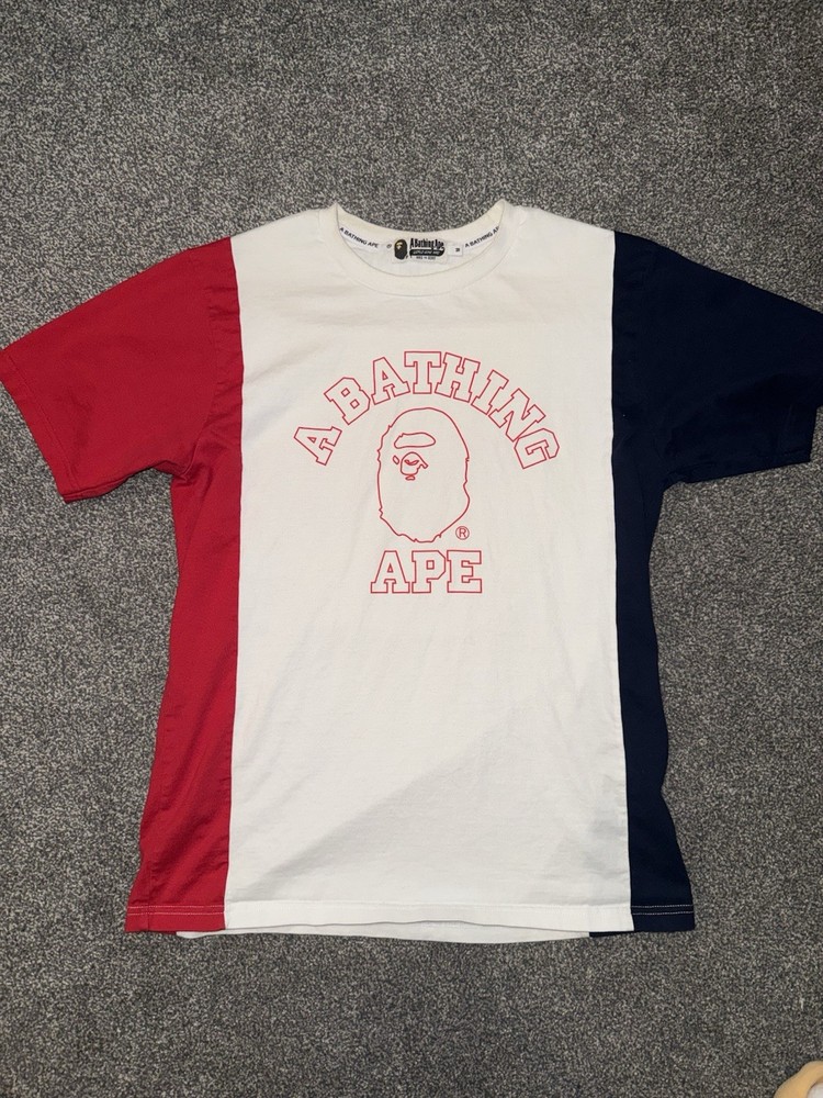 BAPE FW19 College Mix Color Tee Size Medium