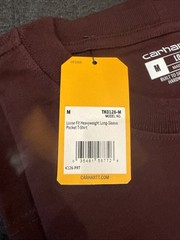 Carhartt Men K126 Loose Fit Heavyweight Long Sleeve TShirt – CHOOSE SIZE/COLOR