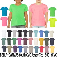 BELLA + CANVAS – Youth CVC Jersey Tee – 3001YCVC