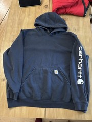Carhartt Men’s XXL Clothing Lot 2 Hoodies & Henley Shirt Workwear Bundle