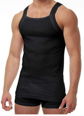 Papi 3-Pack Pure Premium Cotton Modern Square Neck Tank Style,Choose Color-Size