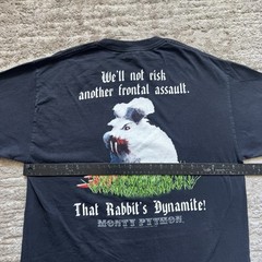 Choice Apparel Mens Large Black Monty Python Movie Tee Just An Ordinary Rabbit