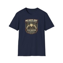 Muay Thai T-Shirt No Days Off Boxing Graphic Tee Martial Arts Fighter Gym Gift