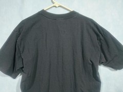 Fashion Gear Shirt Mens XL Black Geometric Pleated Crew Neck Cotton Jersey
