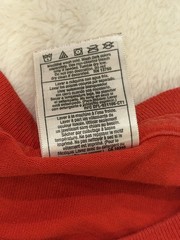 VTG Fruit Of The Loom Heavy Cotton T-Shirt Size M 100% Cotton Graphic Print Red