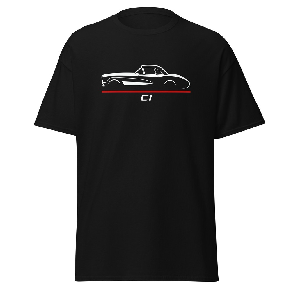 C1 Corvette First Gen Classic Tailfin Roadster Graphic Tee T-Shirt Gift T-shirt