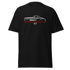 C1 Corvette First Gen Classic Tailfin Roadster Graphic Tee T-Shirt Gift T-shirt