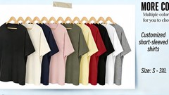Personalized Custom T-Shirt Print Your Own Photo Logo Customized Cotton Tee