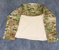 TRU-SPEC Tactical Combat Shirt Mens Tan Camo Cordura Baselayer Ripstop Size L