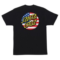 Santa Cruz Skateboards Shirt July 4th Dot V2 Black
