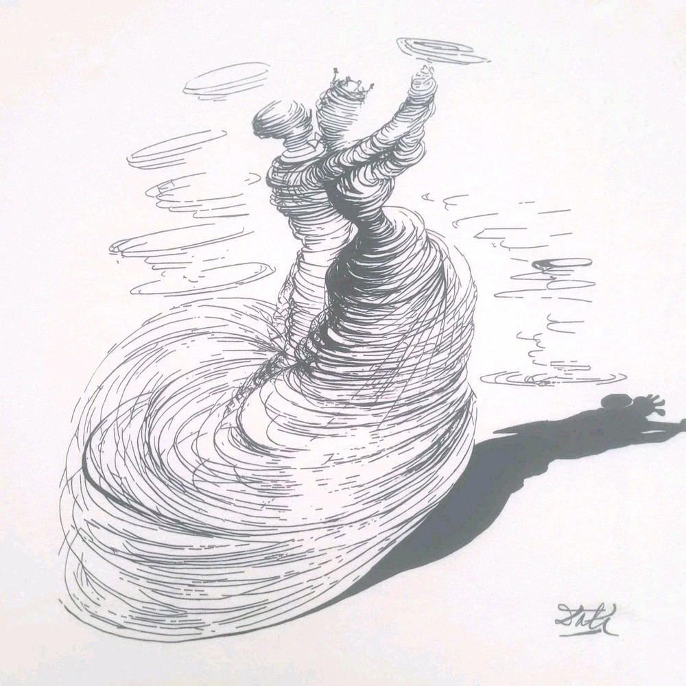 Salvador Dali “Two Dancers” Sz. XLG Art Gallery Canvas-Bella T-Shirt