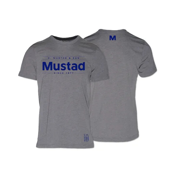 Mustad & Sons Short Sleeve Shirt Grey, Fishing Shirt. HGT02 CHOOSE SIZE | B8