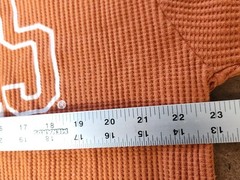 Pressbox Texas Longhorns Thermal Shirt Men’s Large Burnt Orange Waffle Knit