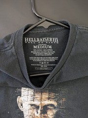 Hellraiser 3 Pinhead Shirt Mens Medium Hell On Earth Horror Movie Black Graphic