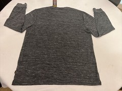 Lee Textured Comfort Henley Shirt Black Men’s X-LARGE Stretch $45