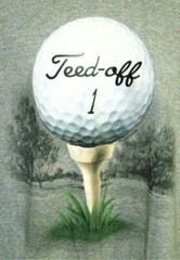 Teed Off 1 Golf Ball Grey T Shirt XXL Shirts Happen Big & Tall Machine Wash Gray