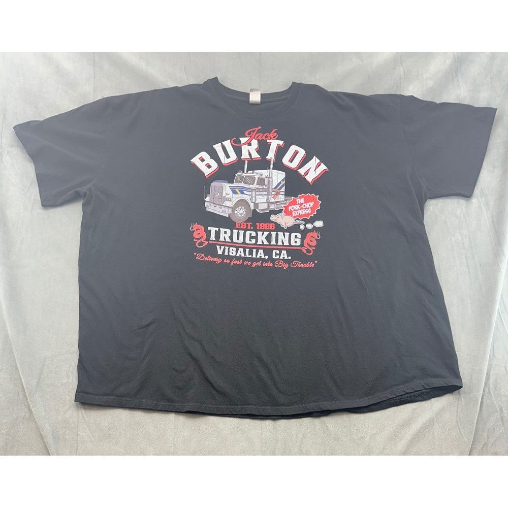 Big Trouble in Little China Jack Burton Trucking TShirt Black Mens 5XL Cotton