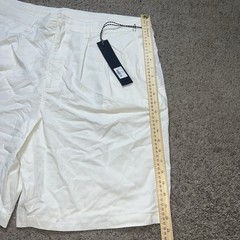 NWT PAPER PLANES WHITE DOUBLE PLEATED SHORTS SIZE 3XL MSRP $138