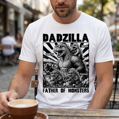 Personalize Dadzilla Father of Monsters Shirt, Father’s Day Custom Name Shirt