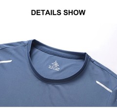 Men’s Quick Dry Sports T Shirt Breathable Running Gym Hiking Fishing Short Sleev