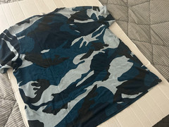 ADIDAS TREFOIL BLUE CAMO SIZE XL SHORTS SLEEVE T-SHIRT…SEE DESCRIPTION’