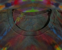 Handmade Ice Tie Dye T-Shirt 2XL Mens Womens Soft Cotton Side Fanfold