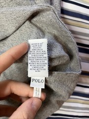Polo Ralph Lauren Long Sleeve T Shirt Men’s Large Gray Red Pony Embroidered