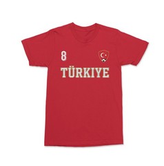 Turkiye Arda Guler 8 Soccer Inspired Jersey Style Unisex T-Shirt