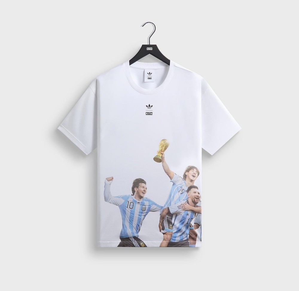 Kith x Adidas Messi Football World Cup Tee White Size M