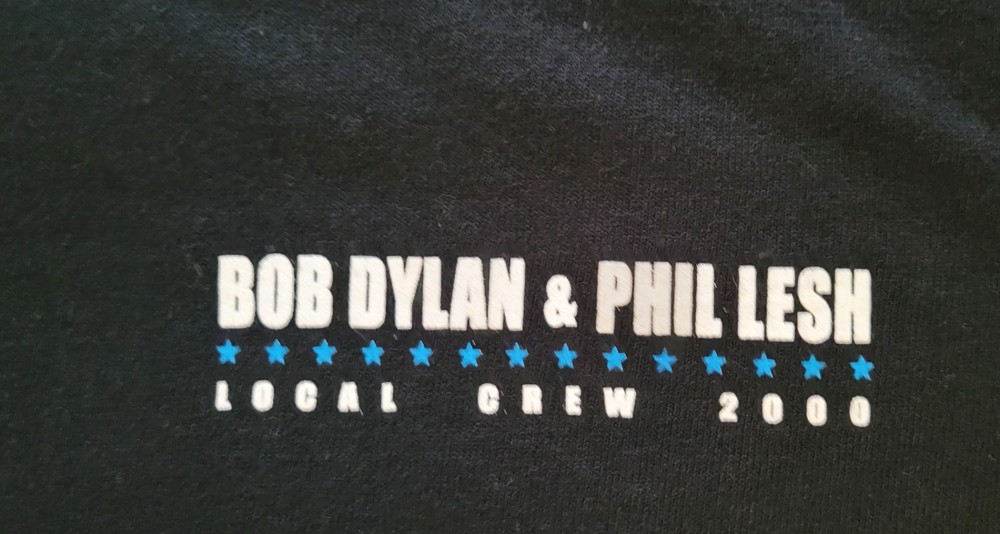 Vintage Bob Dylan & Phil Lesh Concert Crew T-Shirt Size XL 100% Cotton Nvr Worn