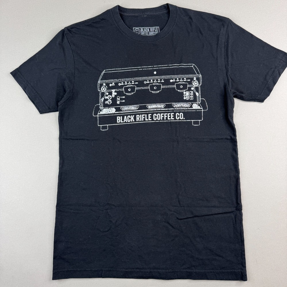 Black Rifle Coffee Company Mens Small Black Expresso Graphic T-Shirt