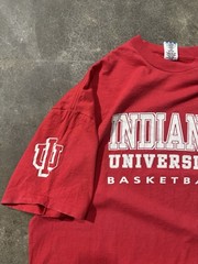 Indiana Hoosiers Basketball T-Shirt Adidas Single Stitch XL Made In Usa Red Vtg