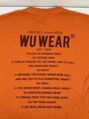 Wu Wear Orange T Shirt Mens Size M Medium Wu-Tang Clan Rap READ STAINS USED